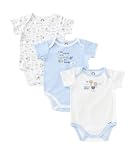 Gerber 3 pk Organic Onesies- Blue