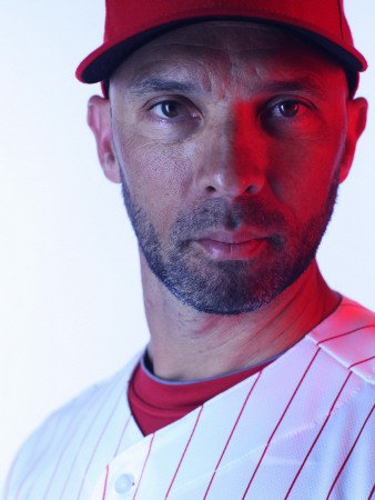Philadelphia Phillies Photo Day, CLEARWATER, FL - FEBRUARY 22: Raul Ibanez Photographic Poster Print by Nick Laham, 18x24
