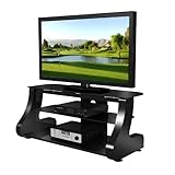 47" Flat Panel Plasma LCD HD TV Stand / Media Console Center in Glossy Blac ....