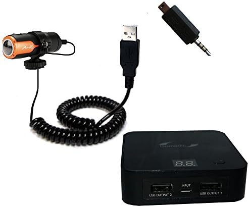 Gomadic Powerful Lithium Polymer Rechargeable Brand Battery Pack High Capacity Portable Charger Compatible with Mio MiVue M350 with upgradeable TipExchange Technology