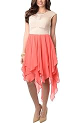 Sexy Asymmetric Polyester Party Dress 