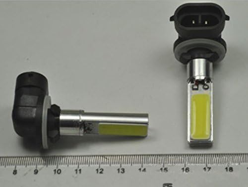 Tasso 881 10w Car Cob Chip on Board Led Drl White Fog Light Bulbs High Power (Pack of 2)