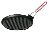 Staub Round Grill with Removable Handle, 10 5/8 Inch, Black