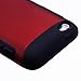 MyBat IPTCH4HPCTUFFSO006NP TUFF Hybrid Phone Protector Cover for iPod Touch 4 ( Titanium Red/Black)