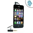 EasyTalk 3.5mm Stereo AUX Cable with Mic (32in) for Apple iPhone 4S , 4 , 3GS ** Includes Microfiber Cloth**