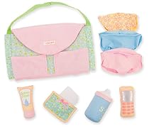 Manhattan Toy Baby Stella Darling Diaper Bag Changing Set and Accessories for Nurturing Dolls
