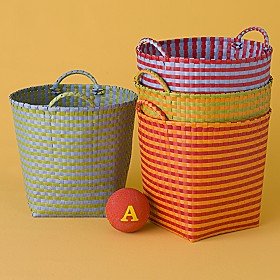 Kids Strapping Floor Bin - Floor Bin (Blue/Green) 16 dia. x 15h
