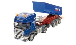 Siku 6725 - Scania mit Muldenkipper Set mit Fernsteuermodul (farblich sortiert)