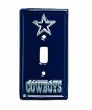 NFL 6-Inch by 3-1/4-Inch Light Switch Cover. Sculpted, 3-D, Dallas Cowboys
