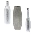 Scraffito Vase Collection - Silver