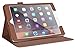iPad Air 2 Case, Apple iPad Air 2 Leather Case, rooCASE Dual View Slim Fit Leather PU Folio Case with Smart Cover Auto Sleep / Wake Feature for Apple iPad Air 2 (iPad 6) 2014 Model, Brown