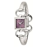Gucci Women`s YA120510 Tornabuoni Square Lilac Dial Watch