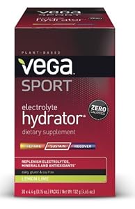 Vega Sport Electrolyte Hydrator, Lemon Lime, 30 Count