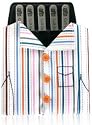 GREAT GIFT IDEA: Collar Stays with Organizer in Cloth Shirt(5 pairs)