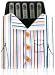 GREAT GIFT IDEA: Collar Stays with Organizer in Cloth Shirt(5 pairs)