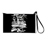 IMAGE OF Artsmith, Inc. Clutch Bag Purse (2-Sided) Deer Hunting Buck Doe Rifle and Hat