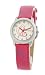 Cactus CAC-19-L05  Kids Pink Strap Watch With Silver Dial