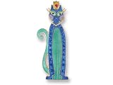 Clearly Charming Princess Cat Silver & Enamel Pin