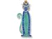 Clearly Charming Princess Cat Silver & Enamel Pin