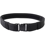 Military Law Enforcement Gear Tactical Nylon 1.5 Inch Web Duty Adjustable Utility Belt with Buckle and Loop Liner Black