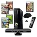 Search : Top Quality XBOX 360 Slim 4GB 5 Game Kinect Bundle with Accessories By MICROSOFT