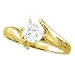 14K Yellow Gold Diamond Solitaire Engagement Ring - 0.50 Ct.