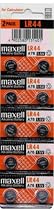 Maxell Watch Battery Button Cell LR44 AG13 A76 Pack of 10 Batteries