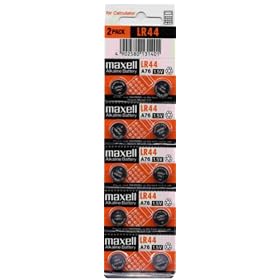Click here to buy Maxell Watch Battery Button Cell LR44 AG13 A76 Pack of 10 Batteries.