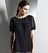 (Parent_T500349) Autograph Essentials Slash Neck Pleat Top with Silk in Miscellaneous