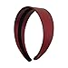 2 Inch Wide Leather Like Headband Solid Hair band