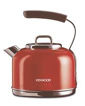 Kenwood SKM 031 Kmix Wasserkocher im Retrodesign mit Metallgehäuse Sure Grip Griff 2200 Watt, chili rot