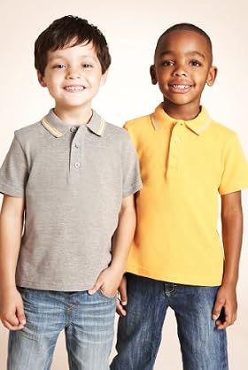 2 Pack - Cotton Rich Assorted Polo Shirts