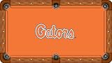 University of Florida Pool Table Felt - Professional 9ft - Gators Logo Orange