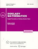 Doklady Mathematics March-April 2008 1064-5624 (ISSN) vol 77 no. 2 Doklady Akademii Nauk