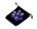 7 Die Polyhedral Dice Set - Translucent Purple with Velvet Pouch By Wiz Dice