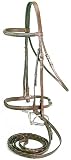 SILVER FOX Braided Show Snaffle Bridle - Beautiful !
