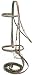 Sporting Goods : SILVER FOX Braided Show Snaffle Bridle - Beautiful !