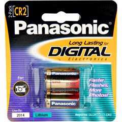 Panasonic 3-Volt Photo Lithium Cylinder 3000mAh Battery (CR2PA2B) (CR-2PA2B)