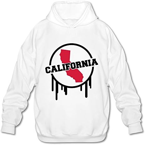 California Lates Casual Teens Hooded Shirts White
