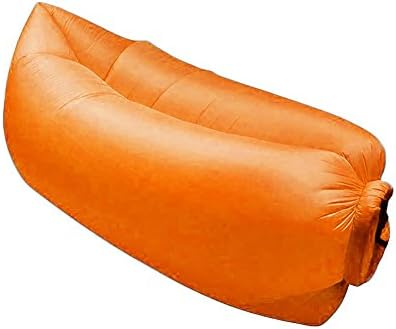 Lamzac Hangout Portable Inflatable Lounger Portable Durable Sleeping Air Bag, Orange