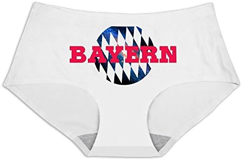 Shimile10 Women's Galaxy Bayern Football Logo Hipsters Size L White