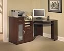 Cherry Finish Home Office Corner Workstation Computer Desk