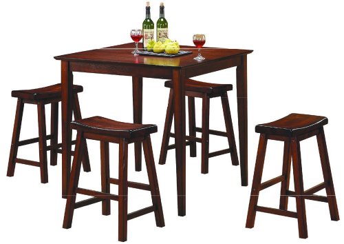 5PC PACK PUB SETWALNUT FINISH
