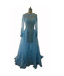 Sexy Lace Floor Length Tulle Long Sleeves Evening Dress/Prom Dress/Party Dress 