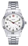Wenger Men's Rugged Style Watch 72969w With Steel Bracelet And White Dial