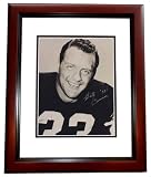 Billy Cannon Autographed LSU Tigers 8x10 Photo MAHOGANY CUSTOM FRAME - Heisman Trophy Winner
