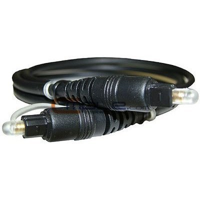 12' OPTICAL TOSLINK DIGITAL FIBER OPTIC AUDIO CABLE
