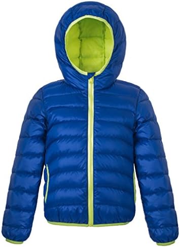 WenVen Children Down Jacket Light Weight(Sapphire Blue,47.24")