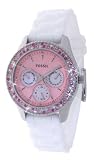 Montre Femme Fossil Dress ES2895 Bracelet En Silicone Blanc Chic Time