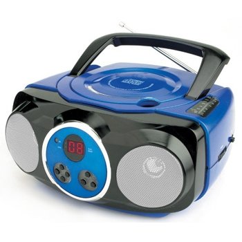 Naxa Portable CD Player with AM/FM Stereo Radio Model NPB-233 BLUE